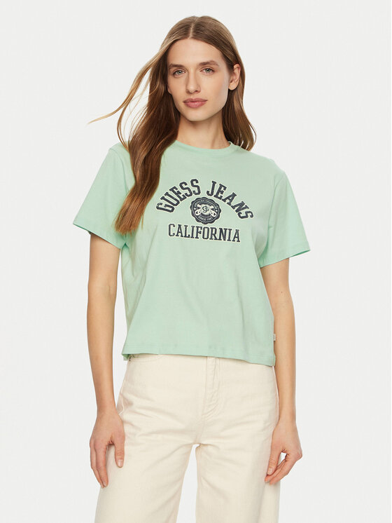Guess Jeans Marškinėliai · Žalia