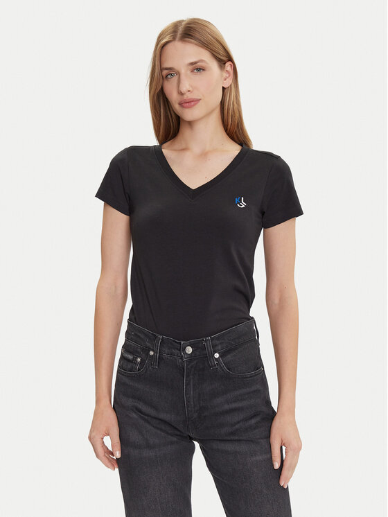 Karl Lagerfeld Jeans Marškinėliai · Juoda