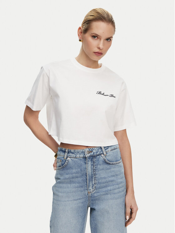 Balmain Marškinėliai · Balta