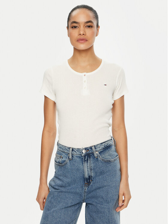 Tommy Jeans Marškinėliai · Balta