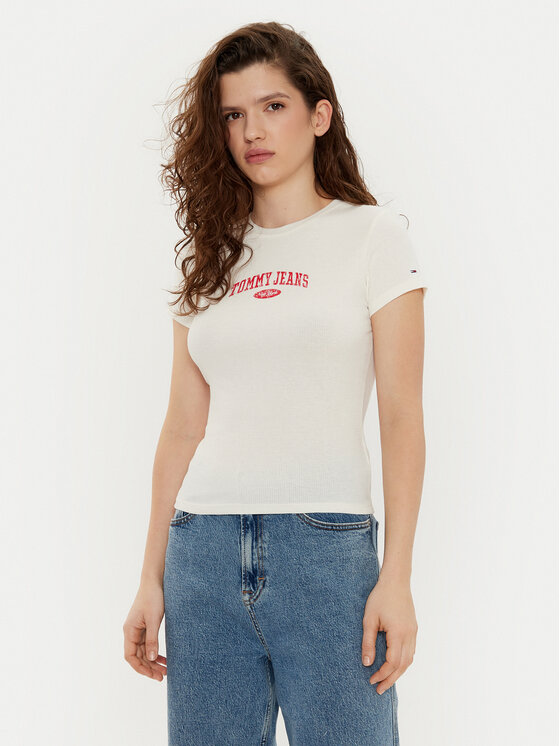 Tommy Jeans Marškinėliai · Écru