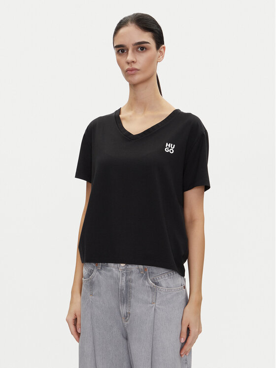 HUGO Marškinėliai · Juoda