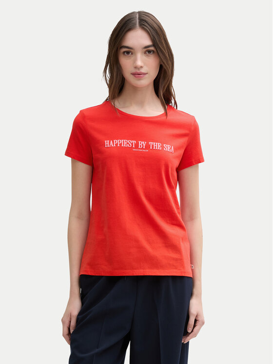 Tom Tailor Denim Marškinėliai · Raudona