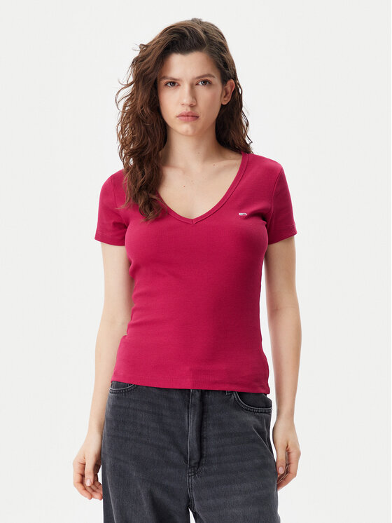 Tommy Jeans Marškinėliai · Rožinė