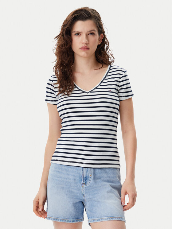 Tommy Jeans Marškinėliai · Tamsiai mėlyna