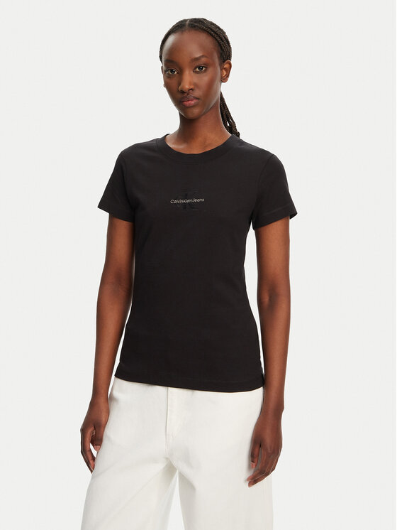 Calvin Klein Jeans Marškinėliai · Juoda