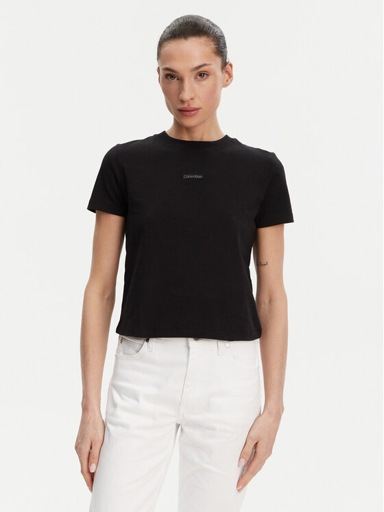 Calvin Klein Jeans Marškinėliai · Juoda