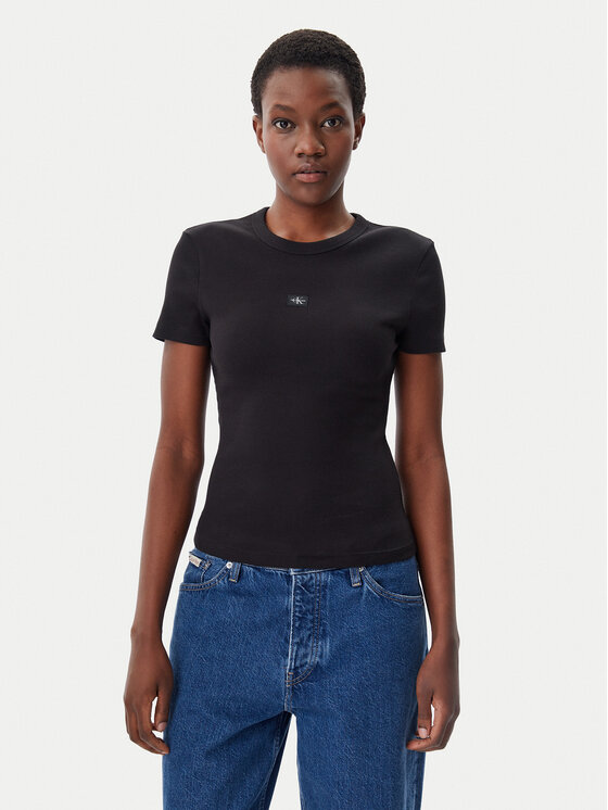 Calvin Klein Jeans Marškinėliai · Juoda