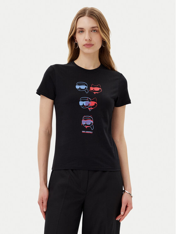 KARL LAGERFELD Marškinėliai · Juoda