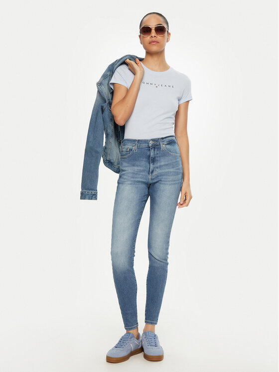 Tommy Jeans Marškinėliai · Žydra