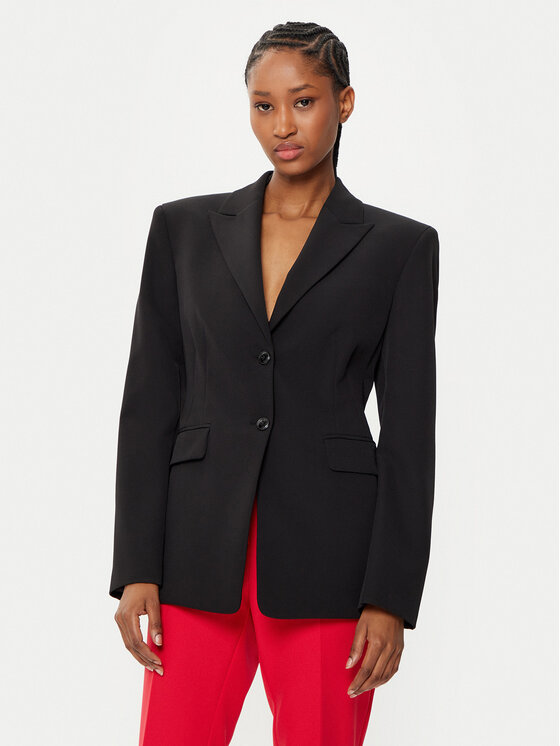 HUGO Švarkas · Juoda · Slim Fit