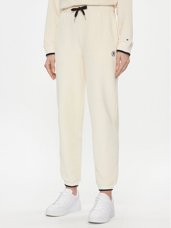 Tommy Hilfiger Sportinės kelnės · Écru · Regular Fit