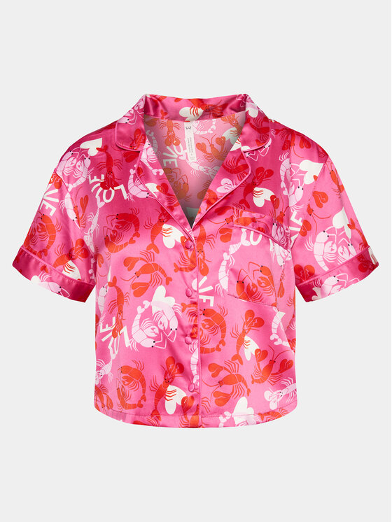 Hunkemöller Pižamos marškinėliai · Rožinė