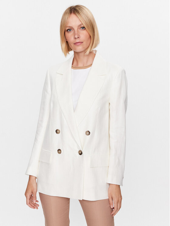 Peserico Švarkas · Balta · Regular Fit