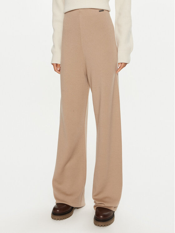 Calvin Klein Sportinės kelnės · Smėlio · Relaxed Fit