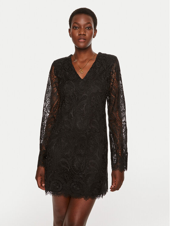 TWINSET Kokteilinė suknelė · Juoda · Mini