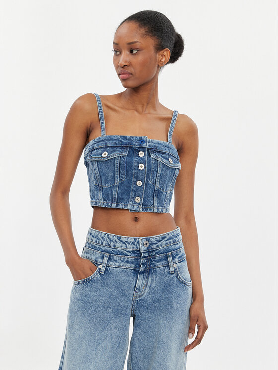 Karl Lagerfeld Jeans Marškinėliai · Mėlyna