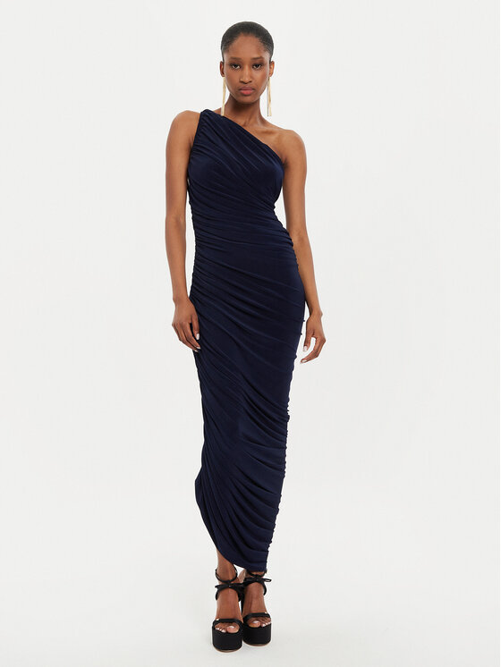 NORMA KAMALI Kokteilinė suknelė · Tamsiai mėlyna · Midi