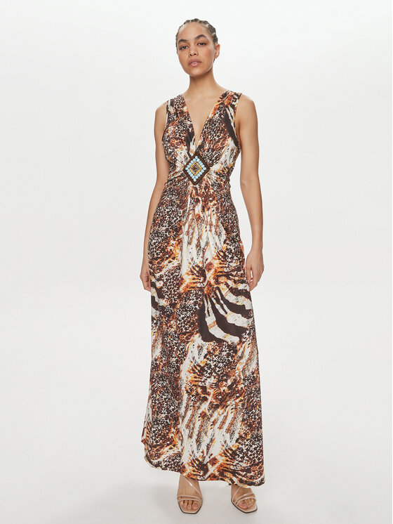 LOLA CASADEMUNT Kokteilinė suknelė · Ruda · Maksi