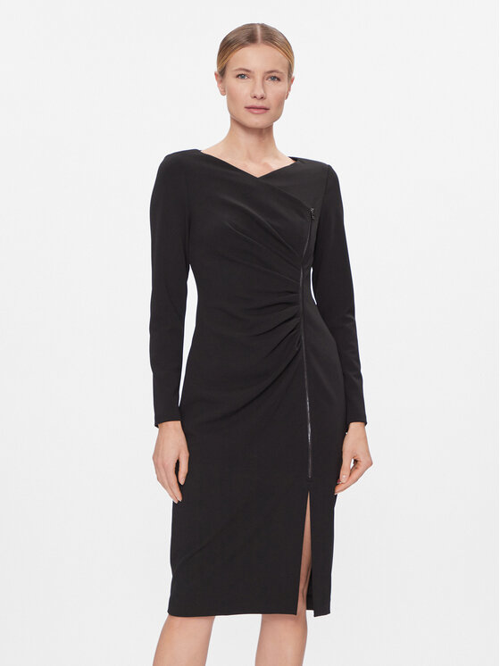 DKNY Kokteilinė suknelė · Juoda · Midi