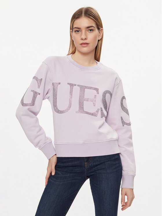 Guess Džemperis · Violetinė · Relaxed Fit