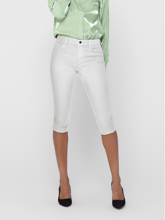 ONLY Kapri kelnės · Balta