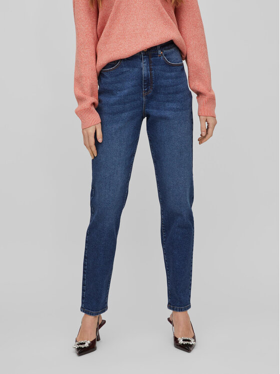 Vila Džinsai · Tamsiai mėlyna · Relaxed Fit
