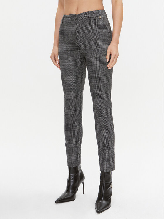 Liu Jo Medžiaginės kelnės · Pilka · Regular Fit