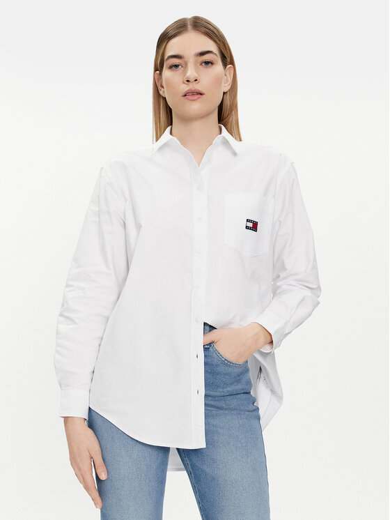 Tommy Jeans Marškiniai · Balta
