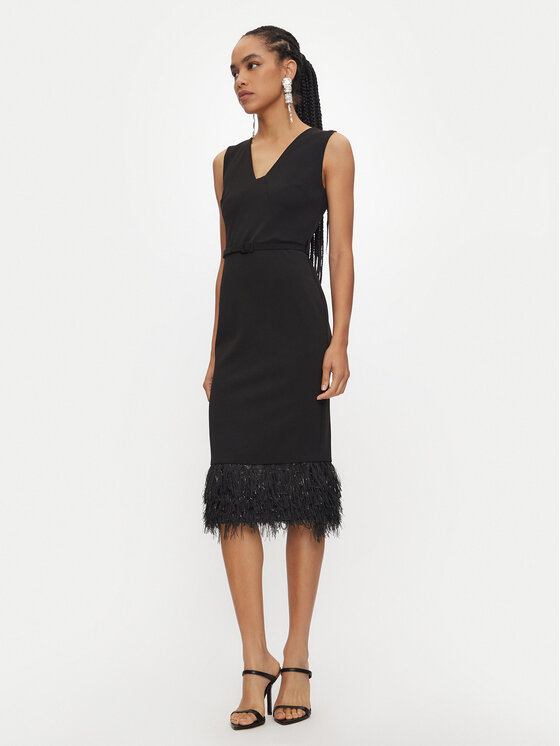 Rinascimento Kokteilinė suknelė · Juoda · Midi