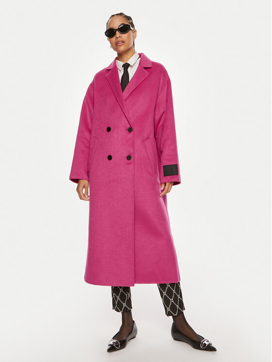 HUGO Demisezoninis paltas · Rožinė