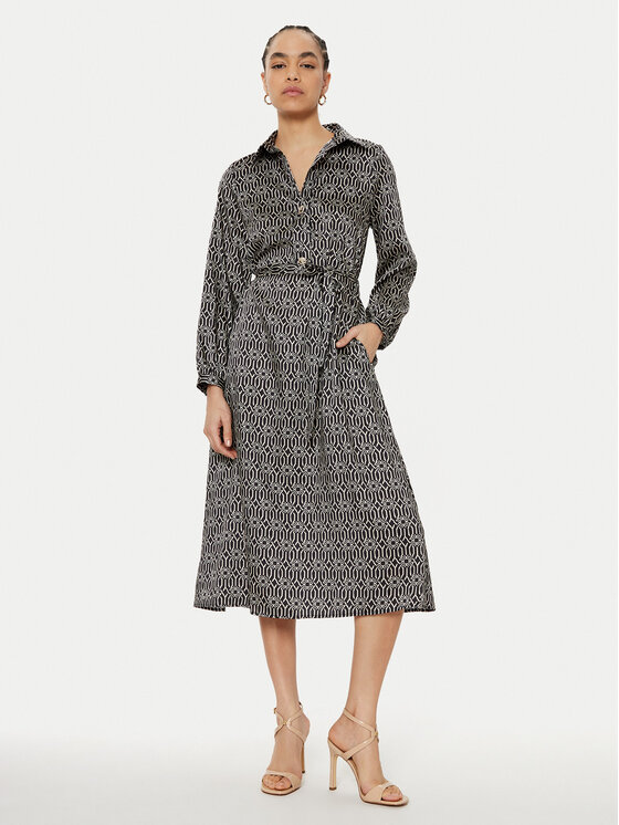 Rinascimento Marškinių tipo suknelė · Juoda · Midi