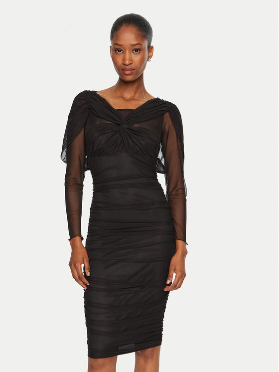 Rinascimento Kokteilinė suknelė · Juoda · Midi