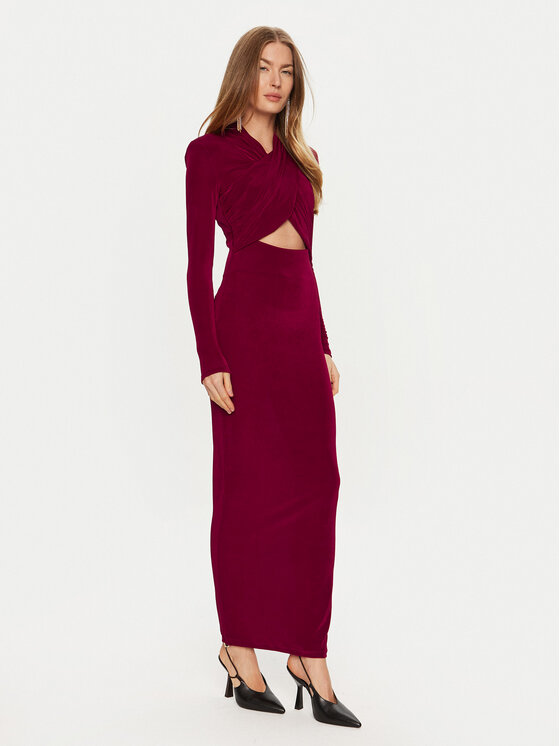 Bardot Vakarinė suknelė · Raudona · Maksi
