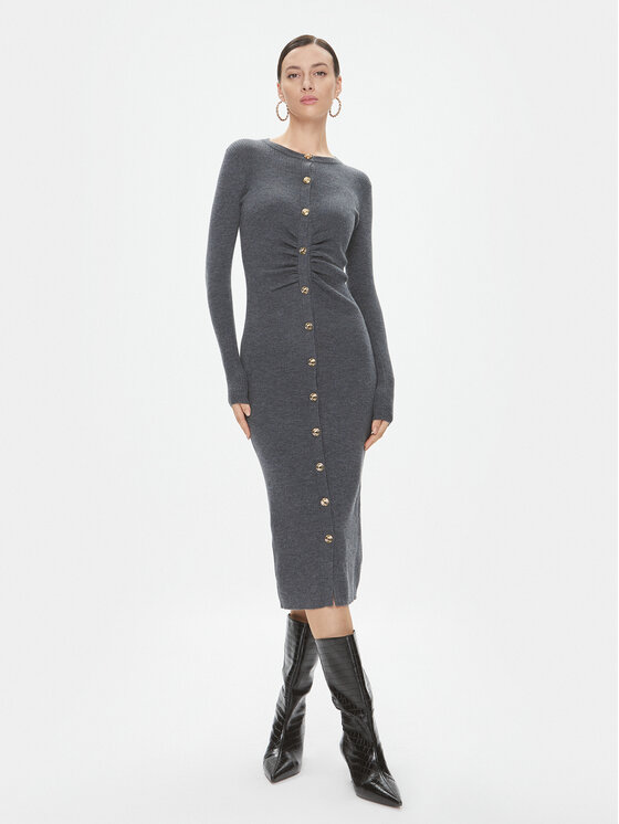 PINKO Trikotažinė suknelė · Pilka · Midi