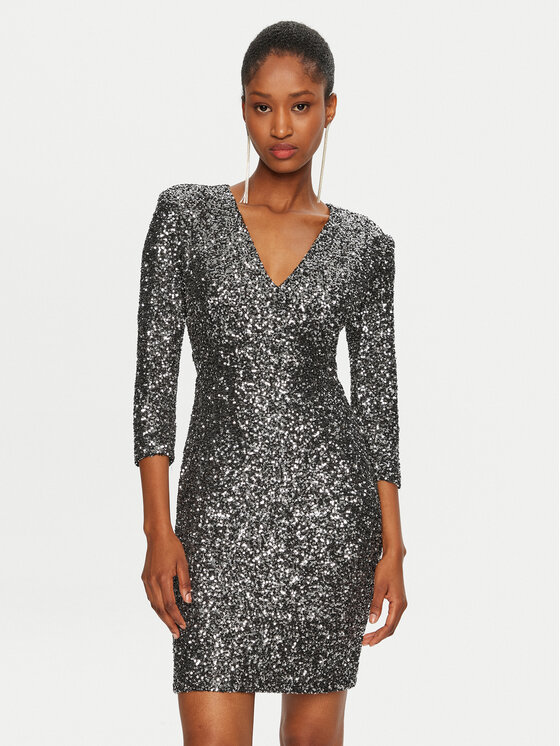 Rinascimento Kokteilinė suknelė · Sidabrinė · Mini