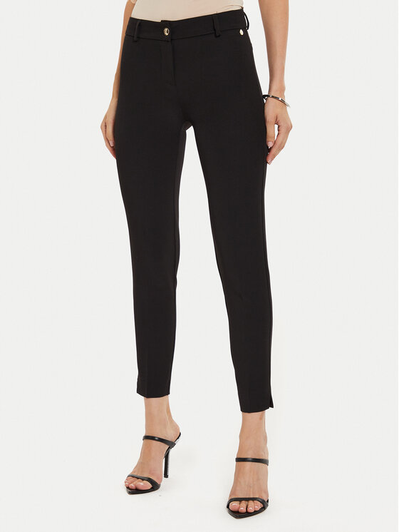 Maryley Medžiaginės kelnės · Juoda · Regular Fit