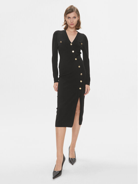 PINKO Trikotažinė suknelė · Juoda · Midi