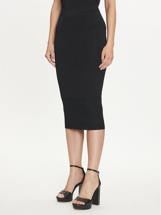 Armani Exchange Tiesus sijonas · Juoda · Midi