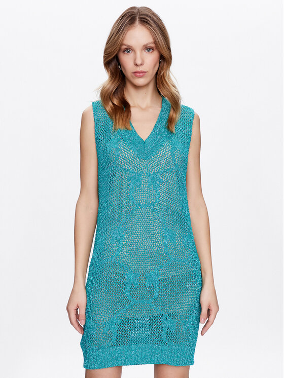 PINKO Trikotažinė suknelė · Žalia · Mini