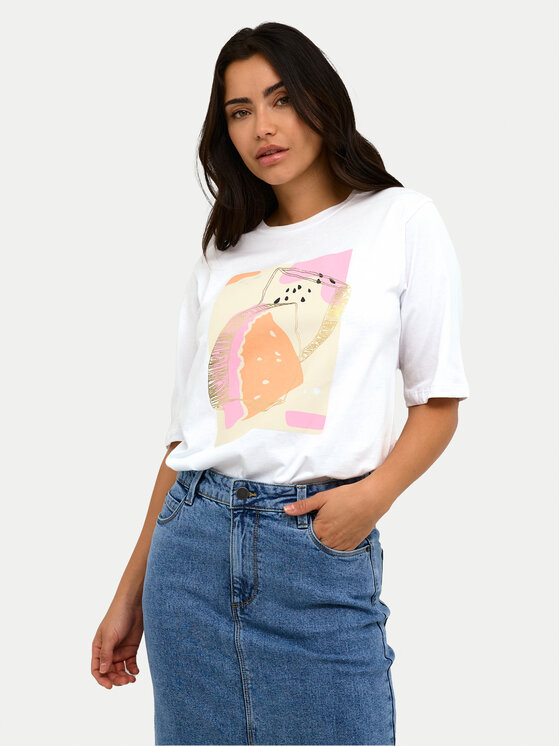 Kaffe Marškinėliai · Balta