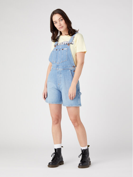 Wrangler Kelnės su petnešomis · Mėlyna