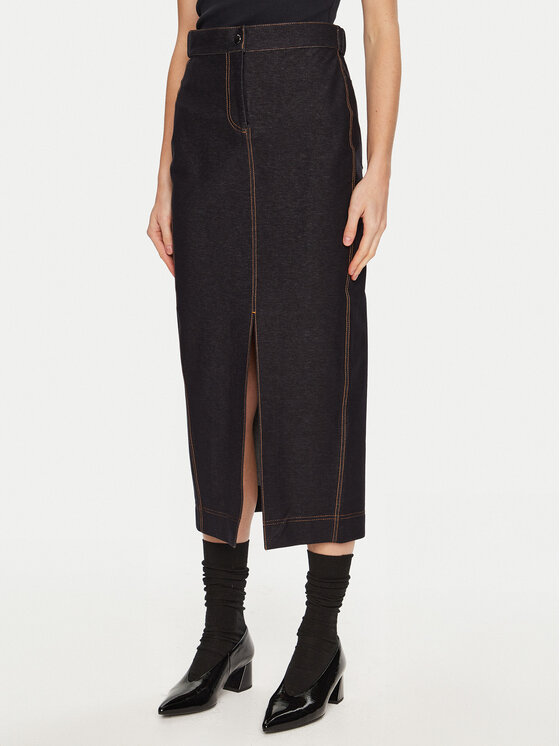 Max Mara Leisure Džinsinis sijonas · Tamsiai mėlyna · Midi