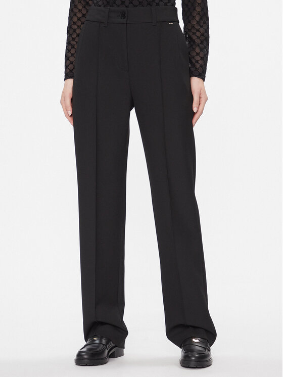 JOOP! Medžiaginės kelnės · Juoda · Relaxed Fit