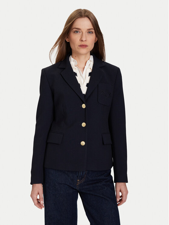 Tommy Hilfiger Švarkas · Tamsiai mėlyna · Slim Fit