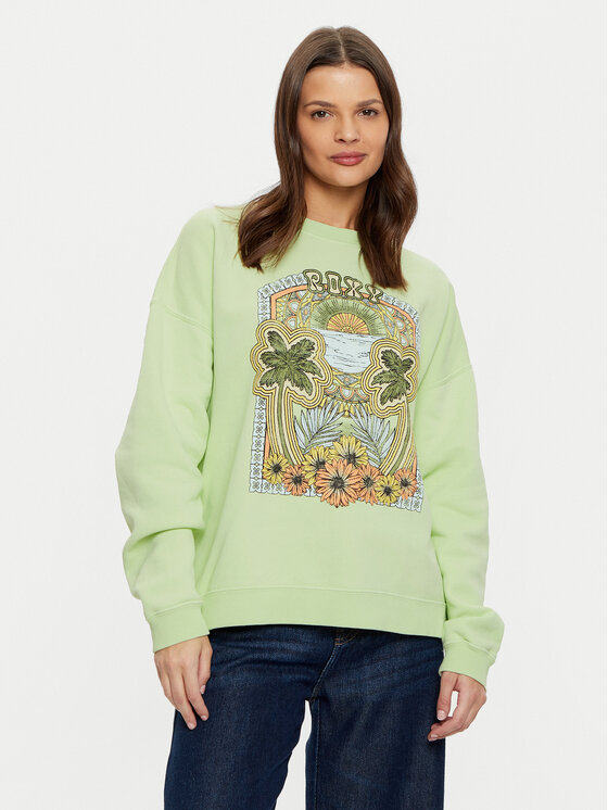 Roxy Džemperis · Žalia · Relaxed Fit