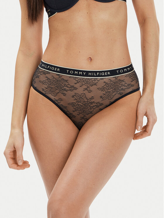 Tommy Hilfiger Klasikinės kelnaitės aukštu juosmeniu · Tamsiai mėlyna