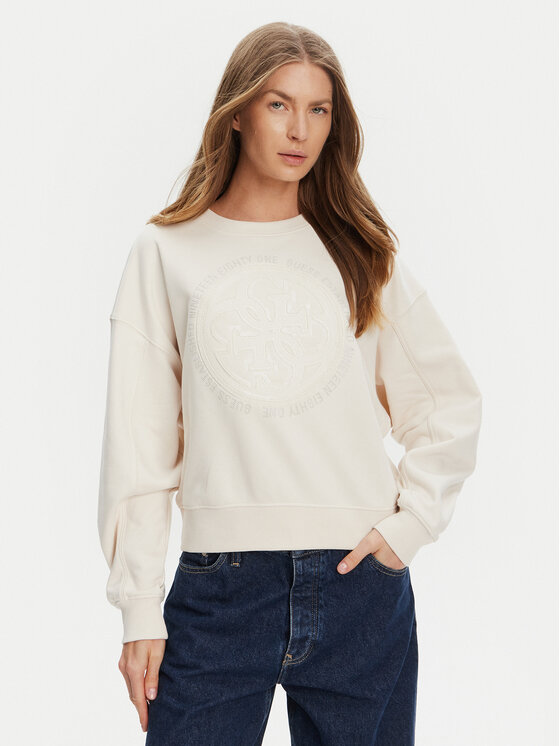 Guess Džemperis · Écru · Regular Fit