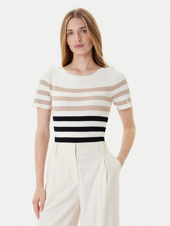 Morgan Megztinis · Smėlio · Slim Fit