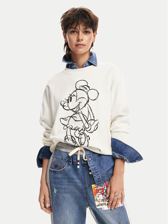 Desigual Megztinis · Écru · Regular Fit